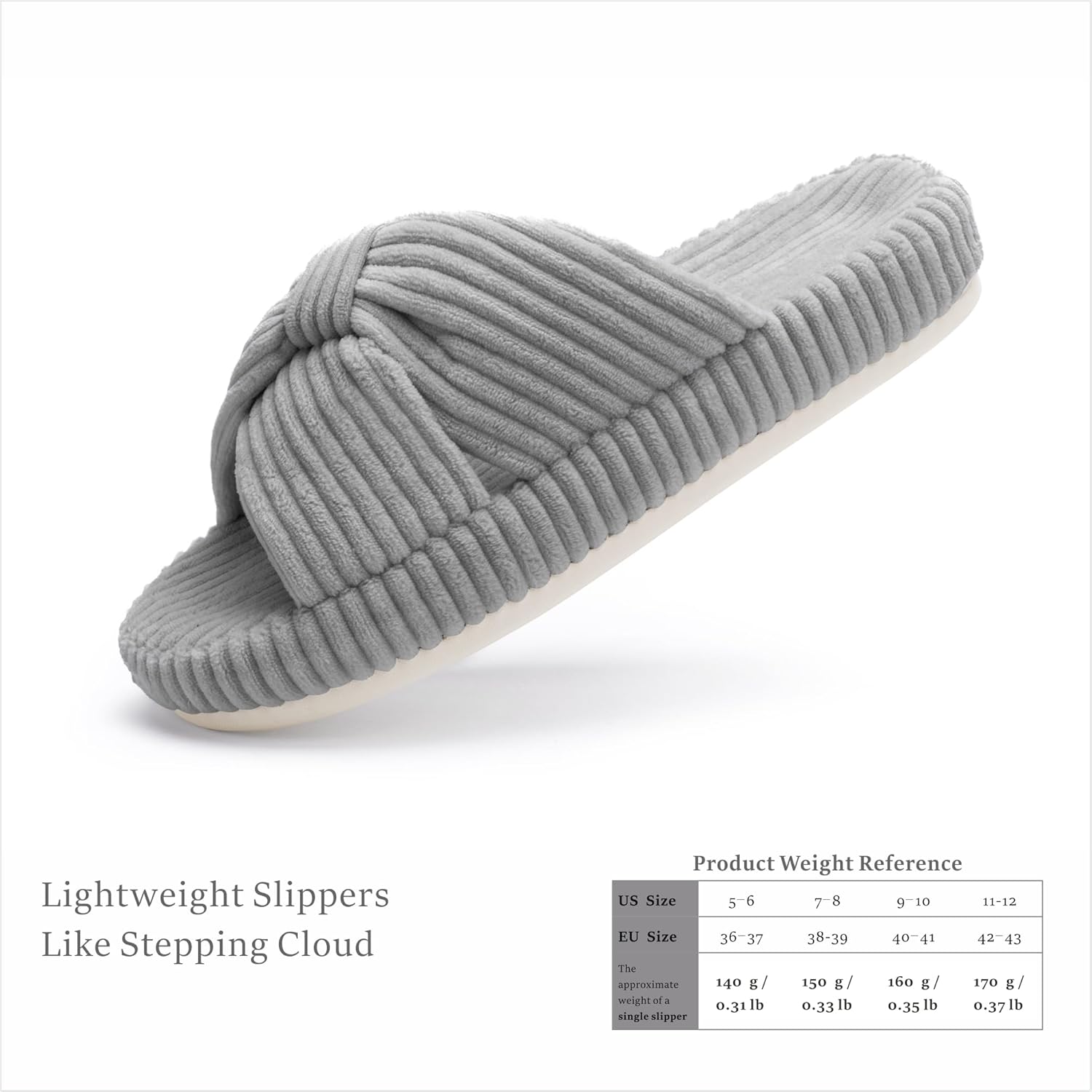 Chantomoo Slippers for Women Memory Foam House Bedroom Corduroy Bow Crossbands Slide Slipper Shoes Comfy Trendy Gift Slippers