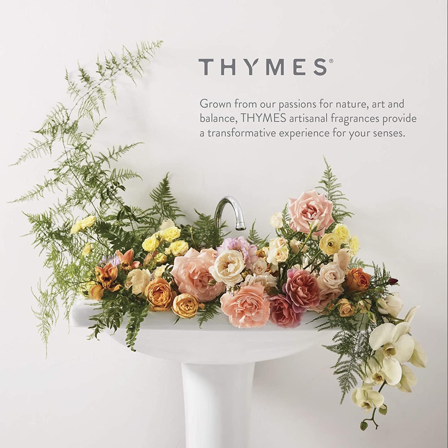 Thymes Aqua Coralline Reed Diffuser Oil - Room Fragrance Oil - Flameless Home Fragrance - 7.75 Fl Oz