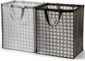 Lily queen Recycle Bin Bags for Kitchen Home Trash Cans Sorting Bins 12 Gallon Set of 2