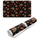 Cute Ironing Mat for Table top Washer,Dryer,Countertop,Turkey Portable Iron Pad Blanket for Washer Dryer Countertop Travel 32 x 16 Inch Thanksgiving Small Ironing Pads, Black