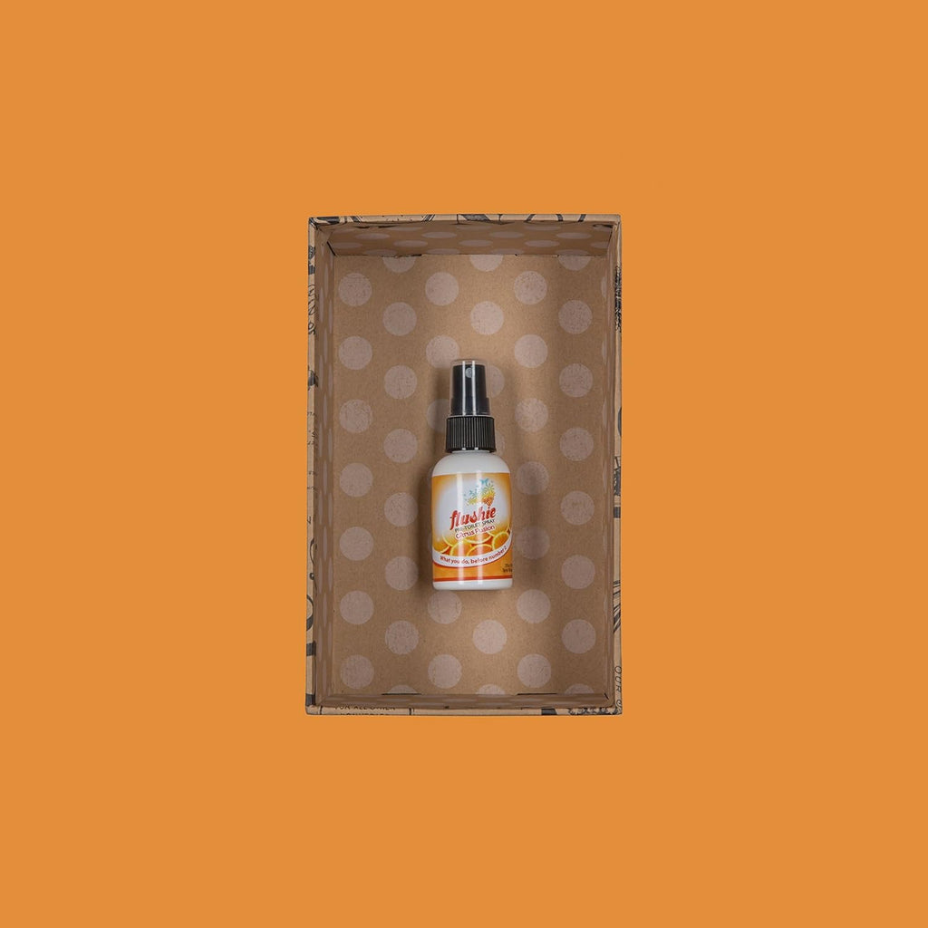 Flushie Pre-Toilet Sprays for Poop Travel Size Toiletries Bathroom Spray for Poop Spray for Toilet Deodorizer Traveling Essentials Poop deodorizer Poop Odor eliminator