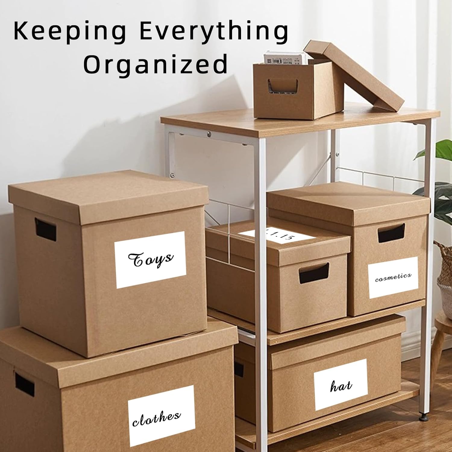 4×6 Inch White Removable Thermal Labels,Waterproof Thermal Label Stickers,200 Sheets per Roll with Perforated Lines