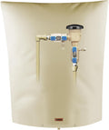 Backflow Preventer Pipe Insulation Cover (5°F) - Irrigation Sprinkler Valve Insulated Pouch - Water Well Pump Cover - Sturdy 5 Layers for Winter Freeze Protection, 20" W x 26" H, Beige