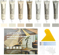 Wood Repair Kit, 13Pcs Wood Fillers, Furniture Repair Kit Scratch Cover for Wood Cracks, Stains, Discoloration for Furniture, Table, Door, Cabinet, Floor Wood Touch Up Wood Stain Paint, Gray