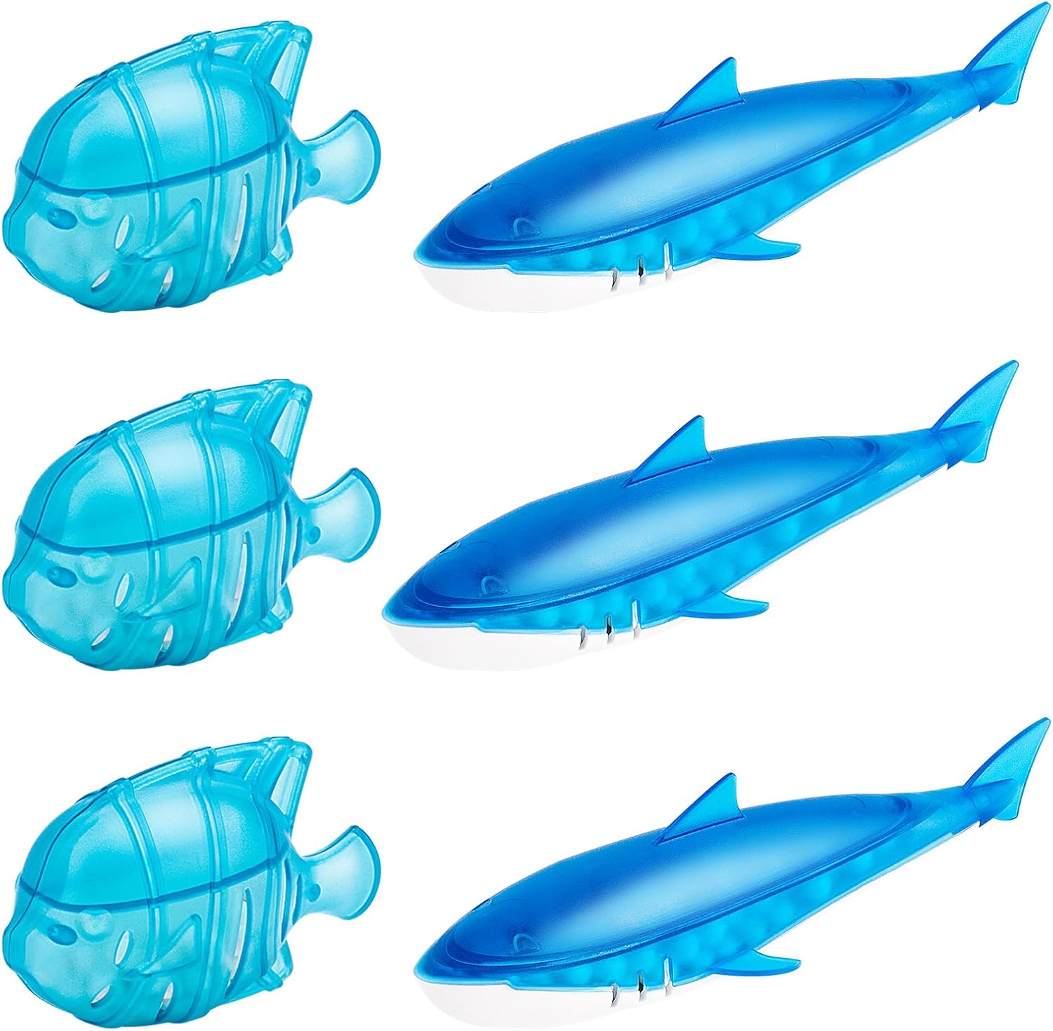 Leemone Humidifier Cleaner Float Shark & Fish -Humidifier Accessories Compatible with All Humidifiers and Fish Tanks(6 Pack)
