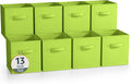 Sorbus 13 Inch Storage Bins - Sturdy Collapsible Fabric Storage Cubes with Handle - 8 Foldable Baskets for Organizing Clothes, Toys, Books - Storage Baskets for Shelves, Closets