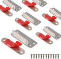 Mousike Double Magnetic Door Catch，60lb Stainless Steel Cabinet Door Magnets with Strong Magnetic for Kitchen Cupboard Wardrobe Closet Cabinet Door Drawer Latch (6Pack)