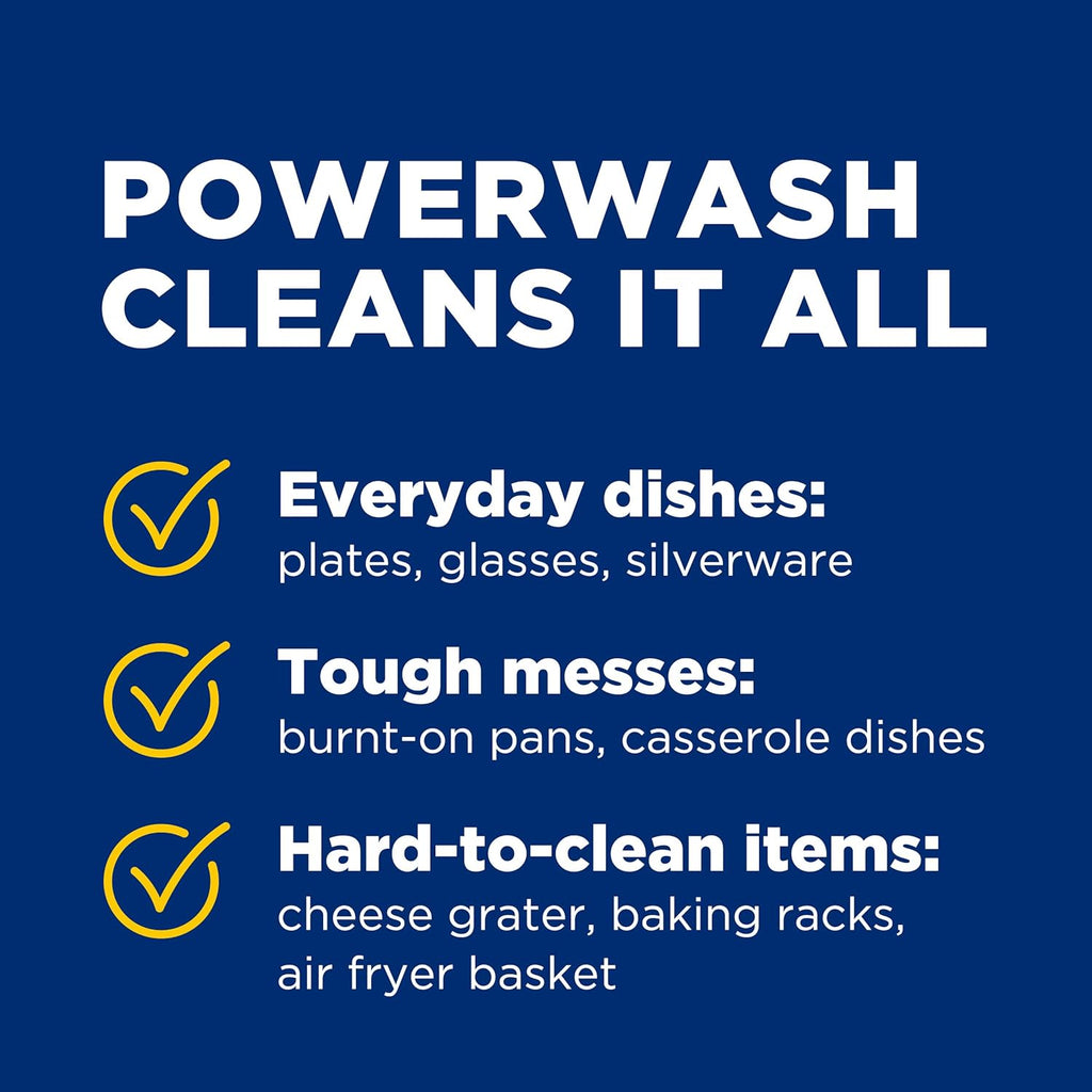 Dawn Powerwash Spray, Dish Soap, Dishwashing Liquid, Cleaning Supplies, Lemon, 1 Starter Kit + 3 Refills, 4 units of 16oz (64oz)
