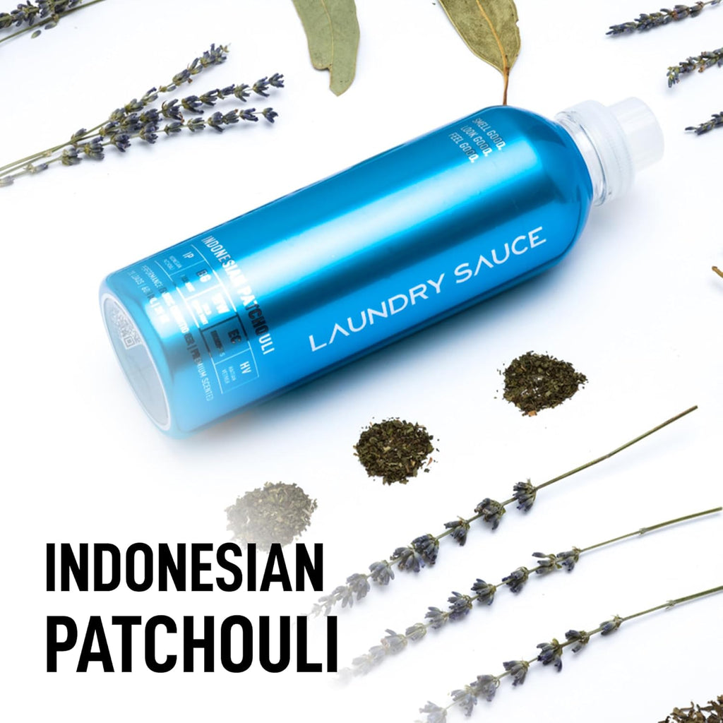 Laundry Sauce - Laundry Fabric Softener (Indonesian Patchouli) Luxury Fragrance, Softens & Preserves Fabric, Reduces Wrinkles, 19 Fl Oz