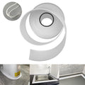 Caulk Tape Self Adhesive,Caulking Tape for Bathroom Sealant Strip Caulk Strip,Waterproof Caulking Sealing Tape for Bathroom,Toilet,Kitchen Countertop,Bathroom,Toilet (White-1.5IN-17.39FT-QP-A)