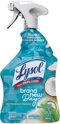 Lysol All Purpose Cleaner Spray, Multi-Purpose Disinfecting Spray, Kitchen & Bathroom Cleaner, Coconut & Sea Minerals Scent, 32 Fl Oz