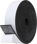 Weather Stripping Door Seal Strip- 2 Inch X 1/8 Inch X 26Feet, Strong Adhesive, Lightproof, Soundproof, Weatherproof Foam Tape Insulation for Sliding Door, Front Door Frame, Windows- Black