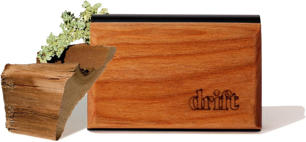 Drift Car Air Freshener - The Original Wood Air Freshener - Car Odor Eliminator - Long Lasting Scent - Auto Accessories - Metal Clip - Essential Oils - Clean Ingredients - Teak Scent Starter Kit