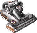 JIGOO T600 Bed Vacuum Cleaner with UV-C Light, 15Kpa Suction 700W Powerful Double Cup Handheld Vacuums, Mattress Vacuum Cleaner with Smart Dust Sensor, Ultrasonic & Heating Tech, HEPA Filter - Corded