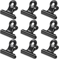 30 Pack Bulldog Clips 1.25 Inches Small Hinge Paper Clips Metal Hinge Clips for Crafts, Food Bags, Drawings, Photos at Home Kitchen & Office Usage, Black, 31mm