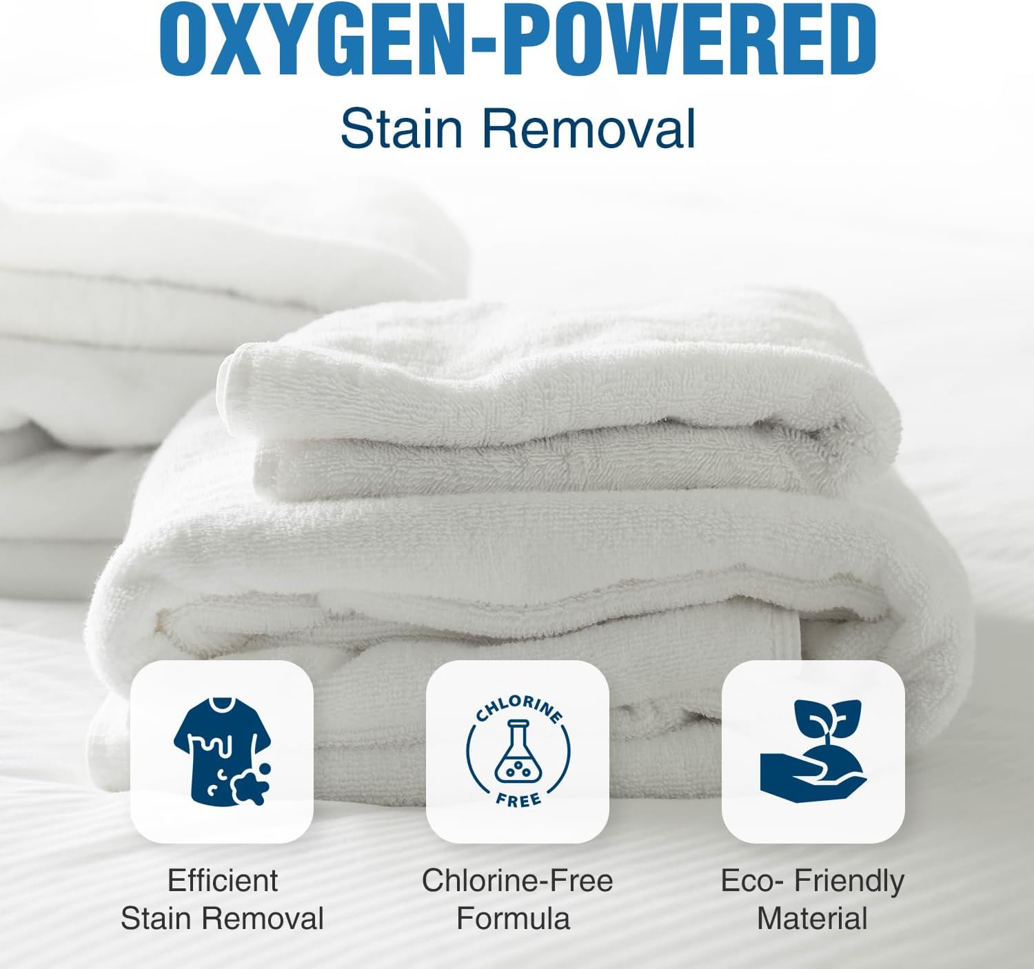 Sodium Percarbonate 10 lbs – Oxygen Bleach Powder & Laundry Booster – Multi-Purpose Cleaner for Stain Removal, Whitening, Deodorizing – Chlorine-Free