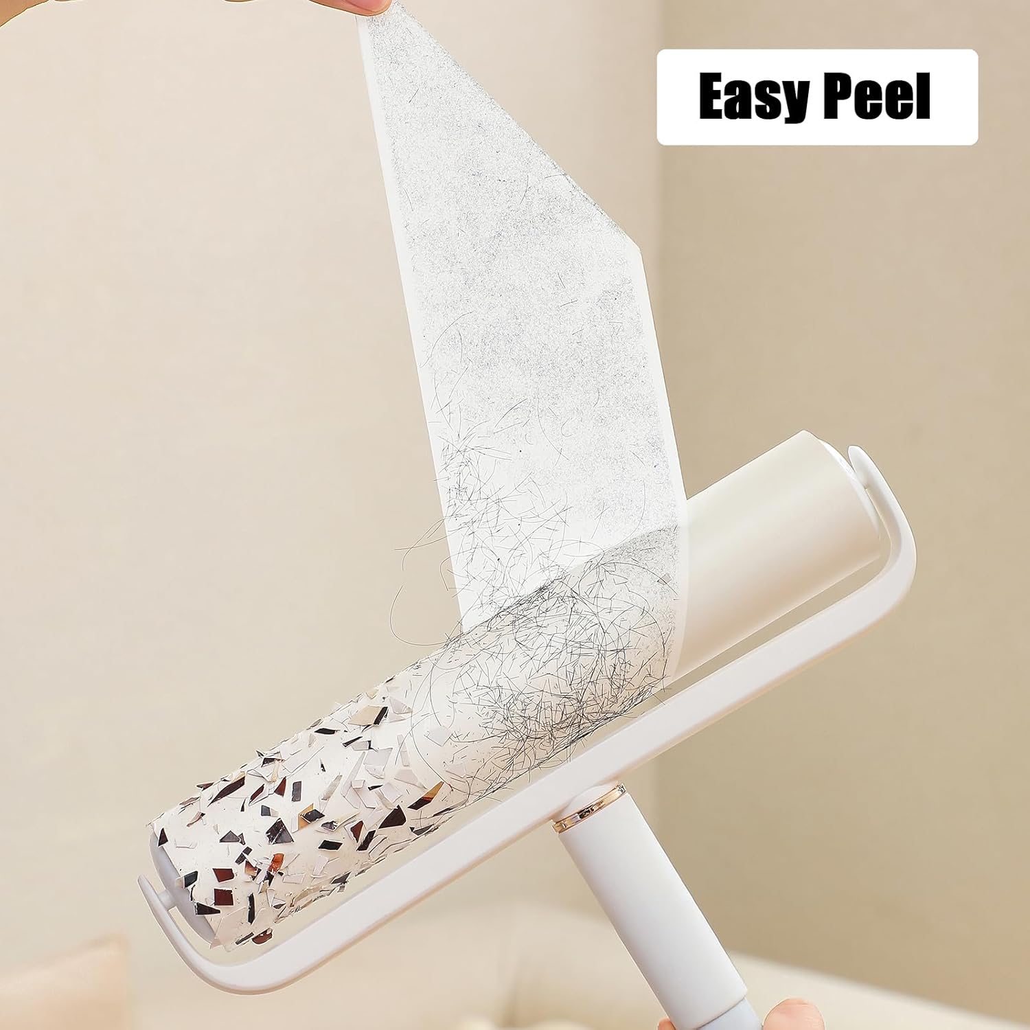 6 Pack 9.45 inch Lint Roller Refill Extra Sticky 9.4-9.5 inch Wide Large Lint Roller Refills for Floor Pet Hair Remover Replacement Refills Total 360 Sheets (6 Sticky Rolls)