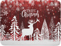 Christmas Dish Drying Mats for Kitchen Counter 16x18 Inch Merry Christmas Happy New Year Snowflake Microfiber Drying Mat Kitchen Accessories Fast Dry Dishes Pad Dish Rack Drainer Mat for Coffee Bar