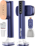 Sundu Steamer for Clothes,15s Fast Heat-up Handheld Garment Steamer,35mins Runtime & 180ml Large Tank,25g/min Steam,Ceramic Panel,Stands on Desk,Wrinkle Remover for Travel, Home, Office(Blue)