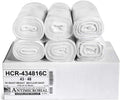 Aluf Plastics High Density Trash Bags, 56 Gallon, 200 Count, 16 Micron (eq), 43" x 48", Clear, for Bathroom, Office, Industrial, Commercial, Janitorial, Municipal, Recycling