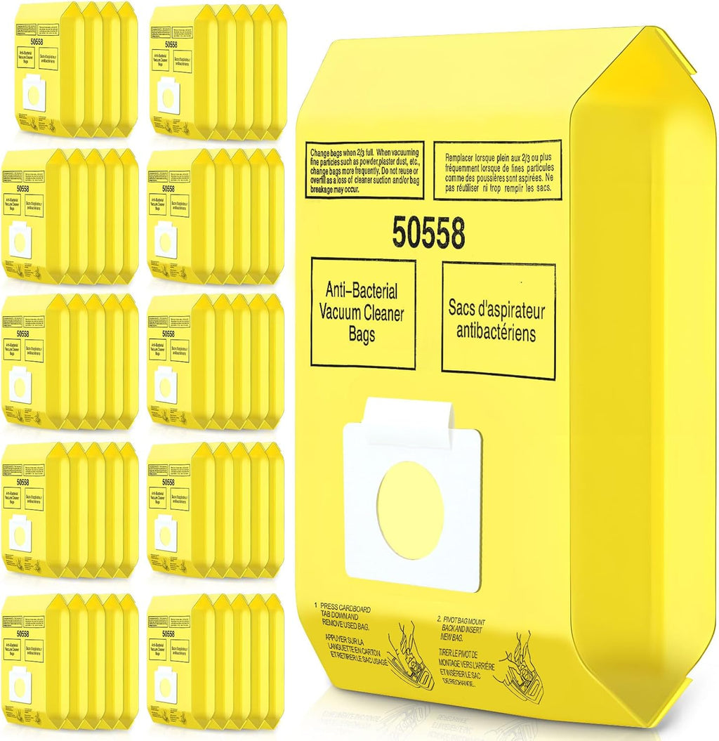 50 Pack Vacuum Cleaner Bags Fit for Kenmore Canister Type C/Q 5055 50555 50557 50558 and Pana·sonic Type C-5 C-18, 200 Series, 400 Series, 600 Series, 700 Series, 800 Series (50 Pack)