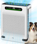 Air Purifiers for Home Large Room Up to 2600 Ft², HEPA Air Purifier with Washable Filter & Air Quality Display, Powerful Turbo Mode Air Cleaner for Pet Hair Odors Smoke Dust
