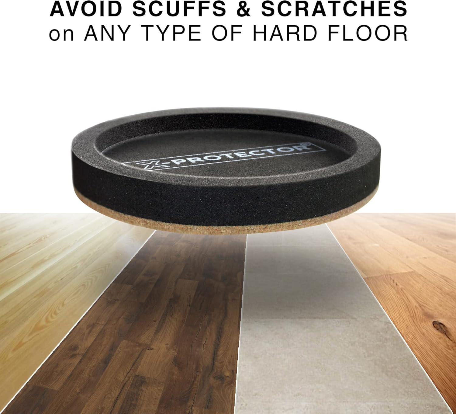 Felt Furniture Sliders for Hardwood Floors X-PROTECTOR 8 PCS 4 3/4” - Furniture Slider with Unique Design - Heavy-Duty Furniture Movers for Hard Surfaces - Felt Sliders - Move Your Furniture Easily!