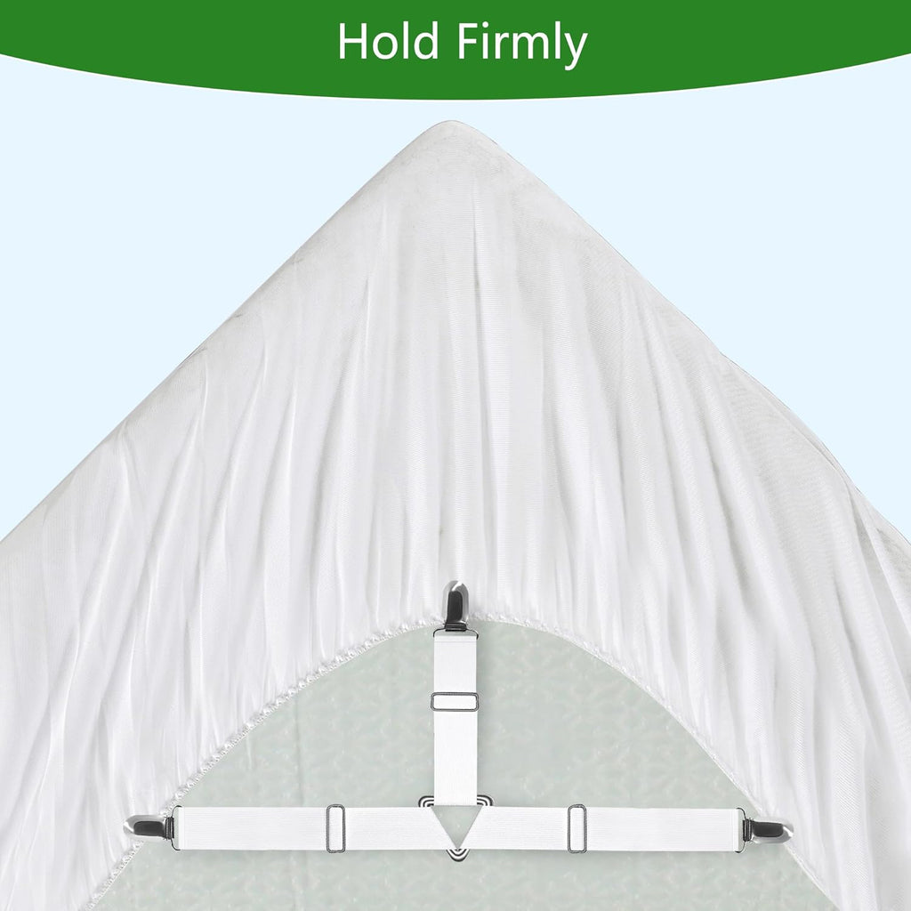 GOONIK Full Size Mattress Protector with 4 Straps, Waterproof Full Size Mattress Pad Cover with 6-16 inches Deep Pocket