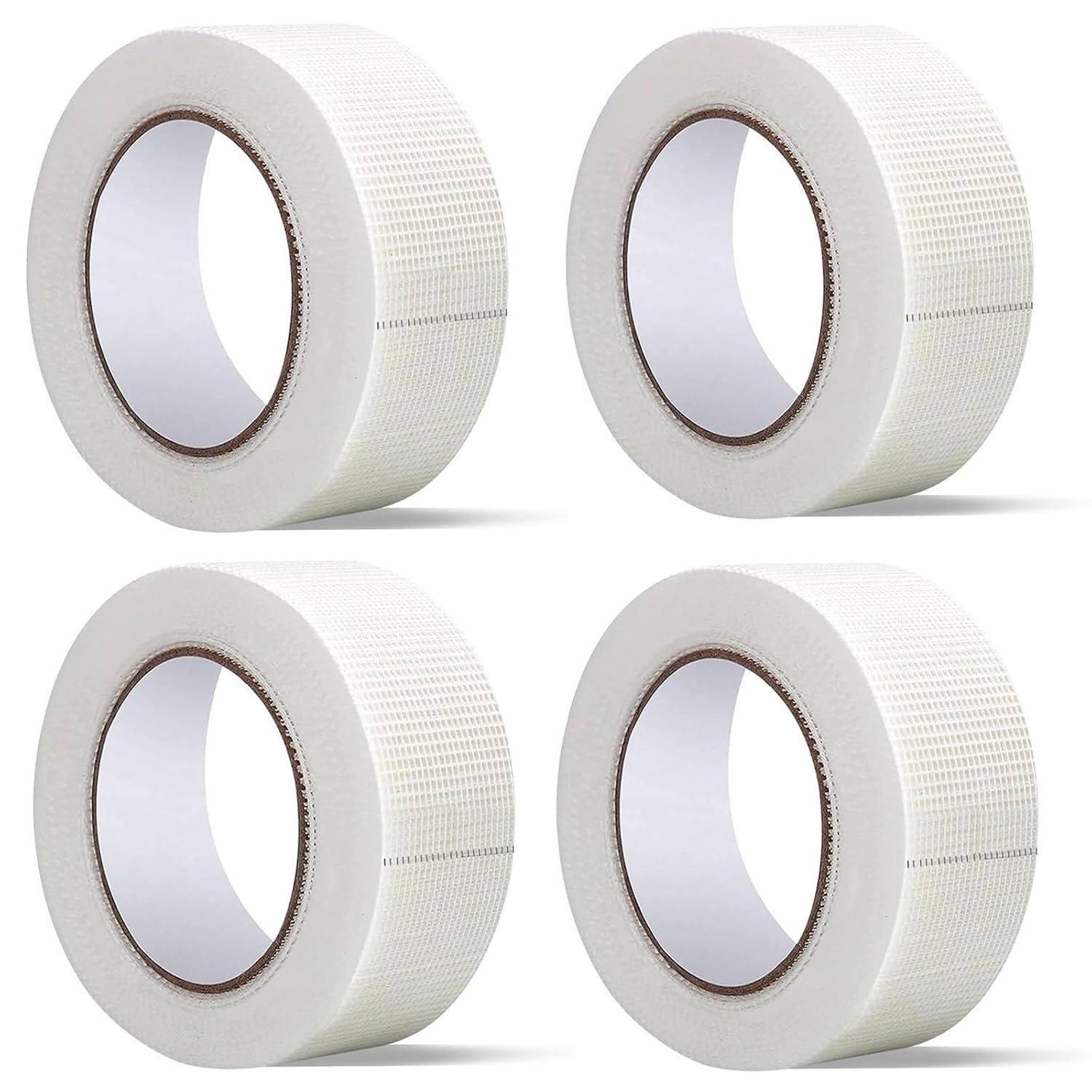 Drywall Joint Tape, 2" x 400 Feet Self-Adhesive Fiberglass Drywall Repair Mesh Tape for Wall Cracks and Seam Patch, 4 Rolls
