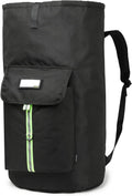 laundry bag backpack,extra-large heavy duty laundry bags,laundry backpack for college students,drawstring closure (Black Laundry Backpack Bag)