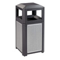 Safco Evos Steel Trash Can, 15 Gallons, Indoor and Outdoor Use, Commercial Garbage Can with Plastic Liner