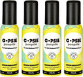 OOPSIE POOPSIE - Lemon Bergamont - Before & After You Go Toilet Spray 2oz - Portable Odor Eliminator - 4 Pack