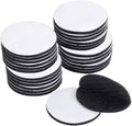 BRAVESHINE Double Sided Adhesive Tapes - 24PCS Sticky-Back Hook and Loop Tapes - Self-Adhesive Sticky Tape - Carpet Pad Mounting Tape for Wall Decorations or Tools Hanging - Round 2 inch