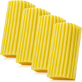 4 Pack Damp Dusting Sponge Duster, Yellow Dust Cleaning Sponge, Reusable Household Cleaning Sponge Tool for Blinds, floorboards, Fan Blades, Vents, Glass, Railings, Mirrors