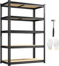 1980LBS Storage Shelves, 5-Tier Adjustable Pantry Shelves, Metal Shelving Unit for Kitchen, Pantry, Closet, Laundry, Garage,72.06" H x 35.55" W x 11.81" D