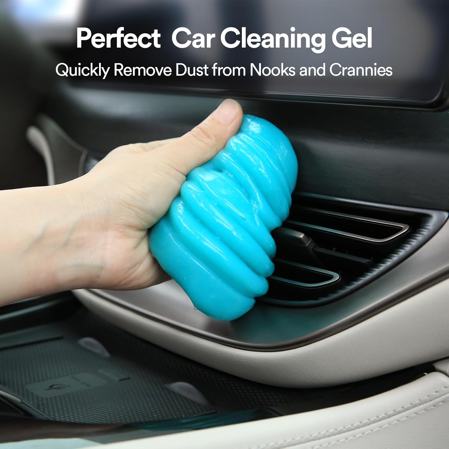 PULIDIKI Car Cleaning Gel for Car Detailing Kits Car Putty Auto Detailing Tools Car Interior Cleaner Car Cleaning Slime Car Accessories Keyboard Cleaner Blue Pink (2Pack)