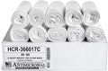 Aluf Plastics High Density Trash Bags, 55 Gallon, 200 Count, 17 Micron (eq), 36" x 60", Clear, for Bathroom, Office, Industrial, Commercial, Janitorial, Municipal, Recycling