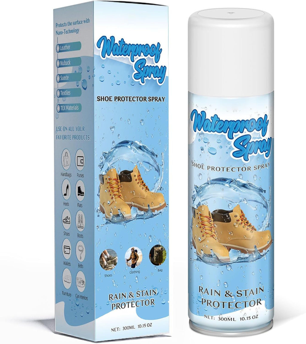 etching Shoe Protector Spray, Suede Protector Spray, Rain & Stain Waterproof Protection for Shoes, Boots, Handbags, Purses, Suede, Leather, Canvas, Nubuck, Fabric, Nylon, 10.15Oz