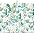 Sage Green Leaves Dish Drying Mat for Kitchen Counter Cute Botanical Dish Drainer Rack Mats 16"x18" Absorbent Reversible Drying Pad Spring Summer Kitchen Decor