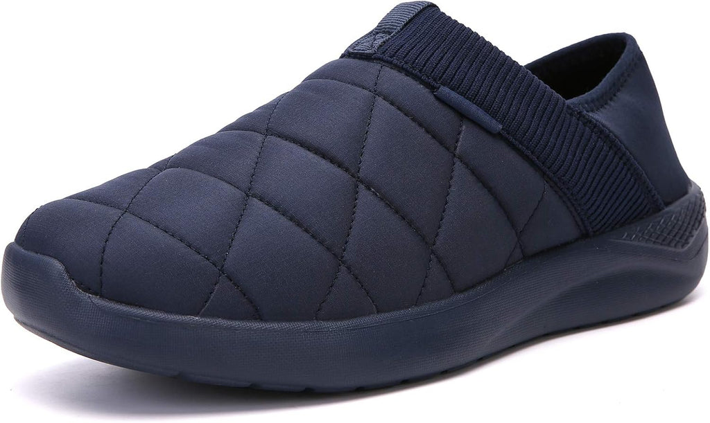 KUBUA Slippers for Men and Womens Indoor House Shoes Plush Slip on Outdoor Garden Loafers