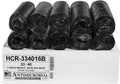 Aluf Plastics 33 Gallon Black Trash Bags (250 Count) - 33" x 40" - 16 Micron Equivalent High Density Value Garbage Bags for Bathroom, Office,Municipal(1 Pallet of 70 Cases, 17500 Bags Total)