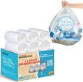 4-6 Gallon Trash Bags, 300 Count Bulk, Clear Plastic Recycling Bags, Multi-purpose Garbage Bags for Business Home Bathroom Kitchen Commercial and Industrial