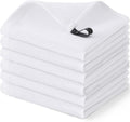 Homaxy 100% Cotton Waffle Weave Dish Cloths - 6 Pack Soft and Absorbent Dish Towels - 12 x 12 Inches Quick Dry Dish Rags - White