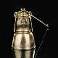 Aviator Mouse Candle Snuffer - Vintage Gunmetal Pilot Rodent with Helmet, Extinguisher Tool for Candle Lovers (8cm x 19cm)