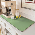 AMOAMI Coffee Mat - Hide Stain Rubber Backed Absorbent Dish Drying Mat for Kitchen Counter - Fits Under Coffee Maker or Machine
