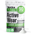 Rockin' Green Laundry Detergent, Plant based, All Natural Laundry Detergent Powder, Vegan and Biodegradable Odor Fighter, Safe for Sensitive Skin (Active Wear 90 Loads - Unscented)