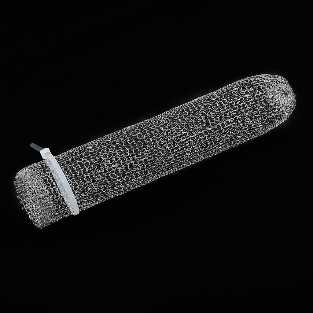 24PCS Lint Traps for Washing Machine, Stainless Steel Mesh Snare Trap Washer Hose Lint Catcher Laundry Mesh Washer Hose Filter with 24 PCS Cable Ties
