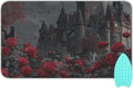 Castle Bats Rose Halloween Ironing Mat for Table top Portable Ironing Pad Blanket for Washer Dryer Countertop Travel