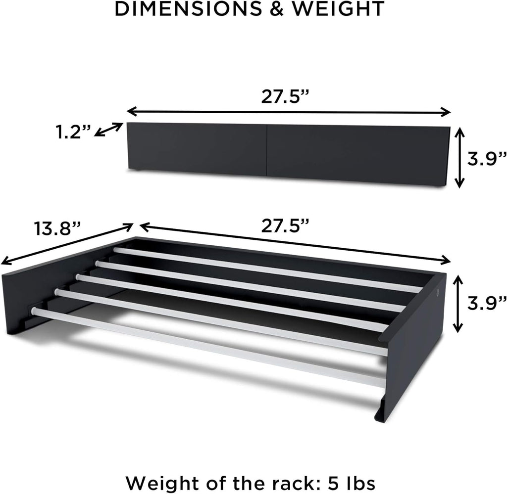 Step Up Laundry Drying Rack (28-INCH Wide - Wood-Look), Wall Mounted, Retractable Clothes Drying Rack, 40lbs Capacity, 11.6 Linear Ft, with Wall Template and Long Screwdriver Bit