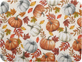 Fall Dish Drying Mat for Kitchen Counter 16x18 Inch Autumn Pumpkins Maple Leaves Drying Mats Thanksgiving Absorbent Reversible Dish Pad Fast Dry Drainer Mat Protector for Countertop Coffee Bar
